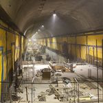 Inside the East Side Access's eastern cavern<br>